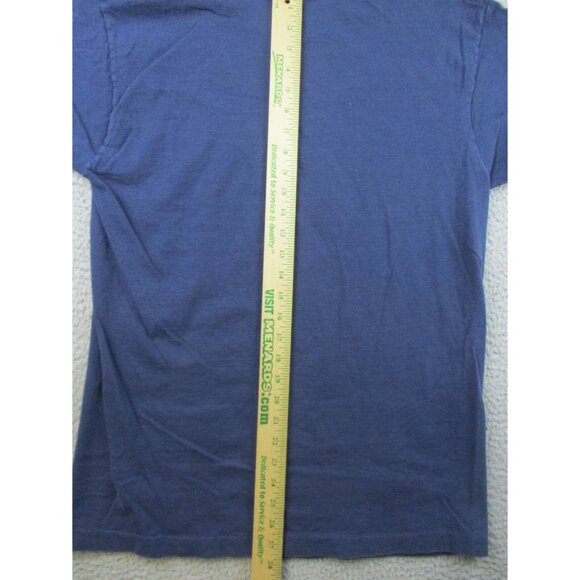 Vintage Single Stitch Shirt Men's Large Mount Rushmore South Dakota Blue 90s - Picture 7 of 9